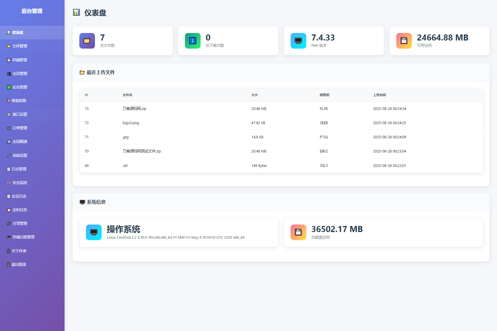 9月更新 临时文件快传系统源码 全开源附教程-大掌鹅智源汇