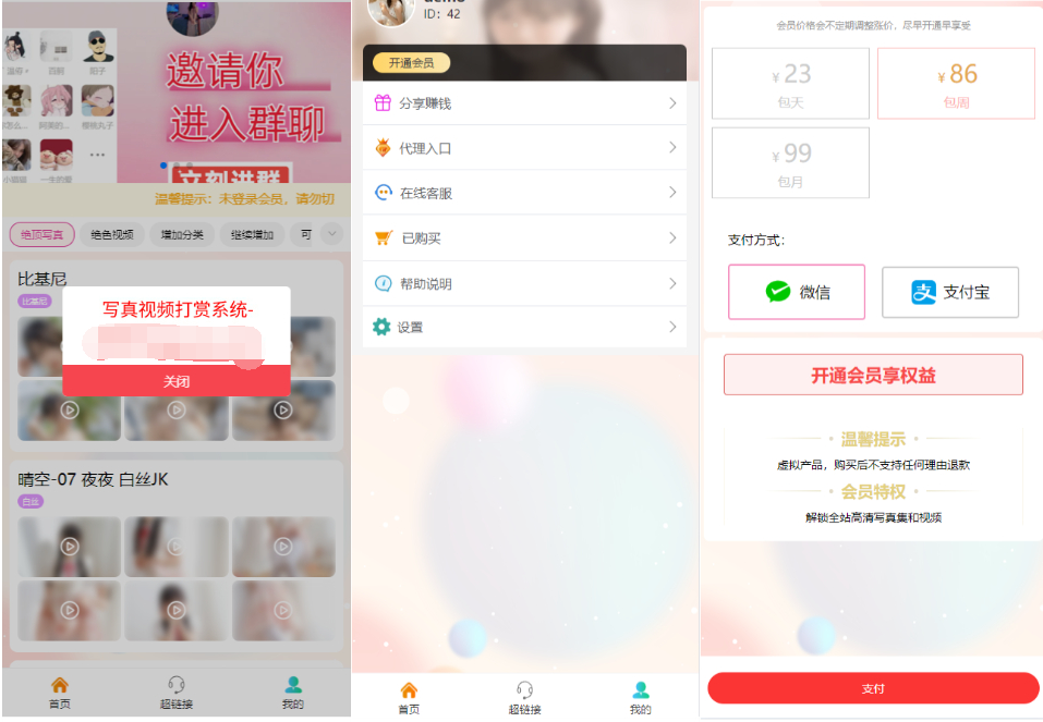 图片[1]-2025最新图片写真视频打赏系统源码 测试可用带教程-大掌鹅智源汇