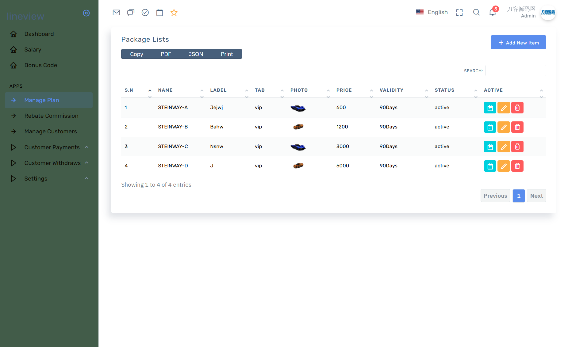 lineview海外汽车投资理财源码/前端html+后端PHP-大掌鹅智源汇